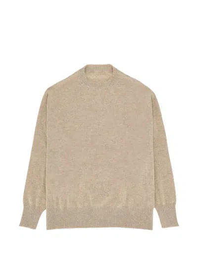 Fortela Dora Crew-neck Cashmere Sweater In Neutral