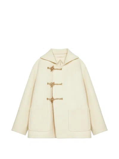 Fortela Duffle Toggle-fastening Coat In Neutral