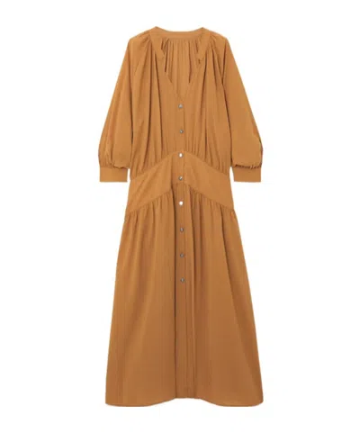 Fortela Embellished Maxi Dress In Brown