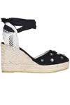 Fortela Embellished Suede Espadrillas In Black