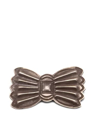 Fortela Fan Motif Pin In Silver