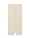 Fortela Newfatigue Herringbone Cotton Fatigue Trousers In Off White