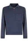 Fortela Felpa Mezza Zip In Ind Blu