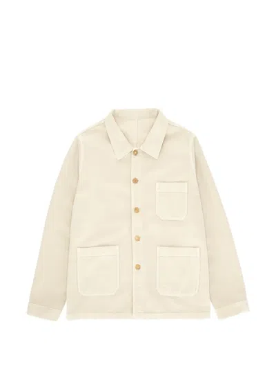 Fortela Fergus Moleskin Shirt Jacket In Neutral