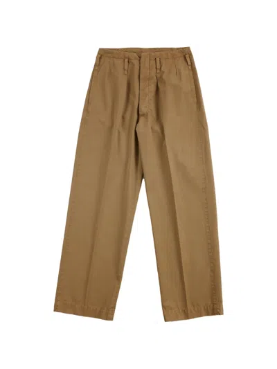 Fortela Fiona Pleated Trousers In Brown
