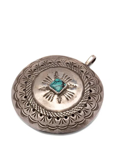Fortela First Nations Concho Pendant In Metallic