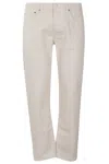 Fortela Five Pockets Denim Pants In Off