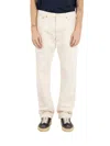 Fortela Five Pockets Denim Pants In White