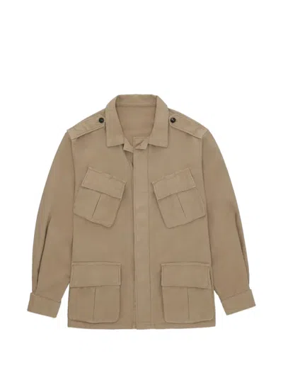 Fortela Jungle Cotton Pocket Jacket In Neutral