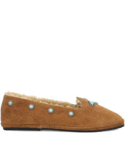 Fortela Friulan Slippers With Fur Lining In Multi