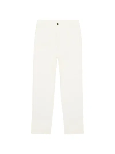 Fortela Front-pleat Trousers In White