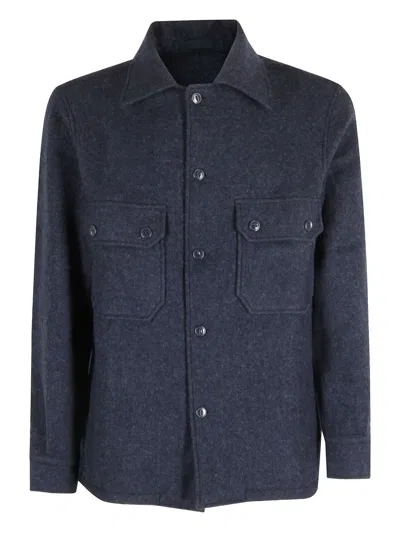 FORTELA FRONT-POCKETS WOOL SHIRT JACKET