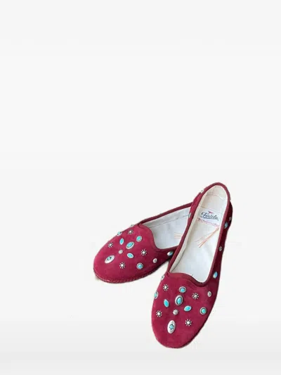 Fortela Frutate Friulane Studded Slippers In Red