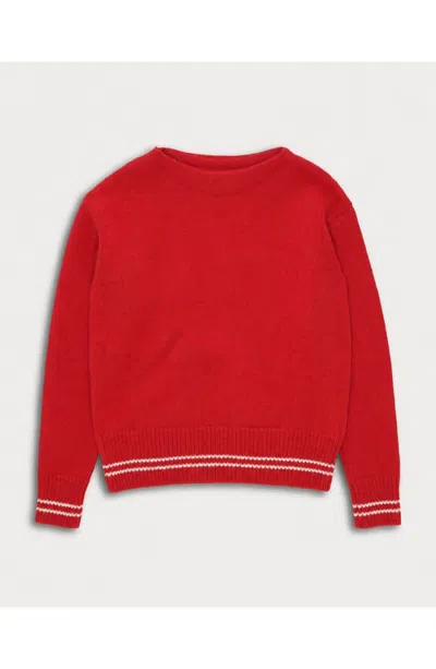 Fortela Ftl Crew Neck Wool Sweater In Red