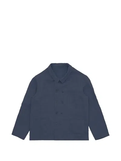 Fortela Garçon Double-breasted Overshirt In Blue