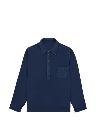 Fortela Grayson Long Sleeve Polo In Animal Print