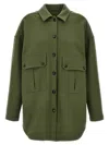 Fortela Green Monika Overshirt In Green