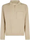 Fortela Felpa Mezza Zip In Neutrals