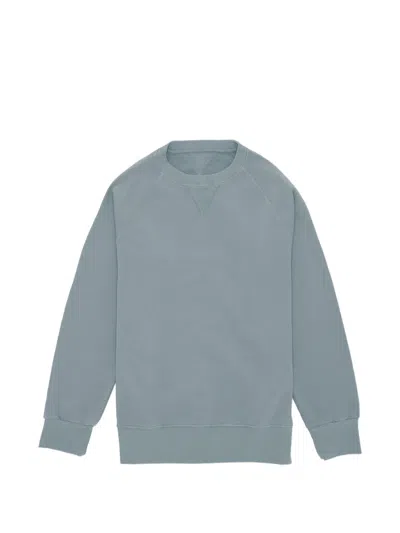 Fortela Harvard Raglan Crewneck Sweatshirt In Blue