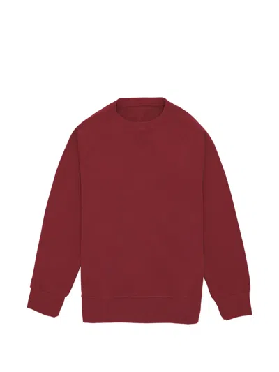 Fortela Harvard Brushed Jersey Raglan Sleeve Sweatshirt In Burgundy