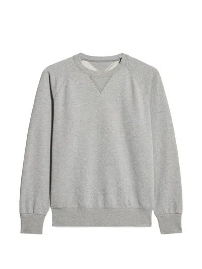Fortela Harvard Raglan-sleeve Sweatshirt In Gray
