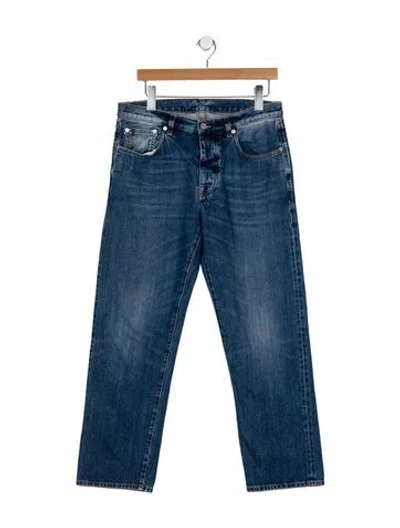 Pre-owned Fortela High-rise Straight Leg Jeans In Blue