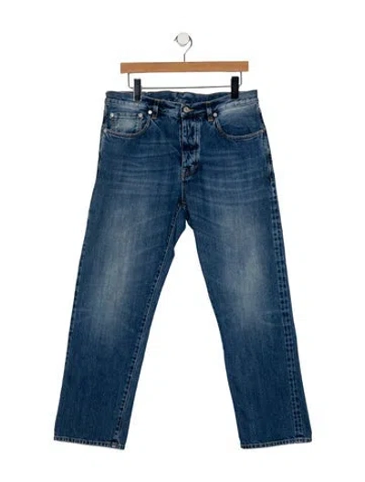 Pre-owned Fortela High-rise Straight Leg Jeans In Blue