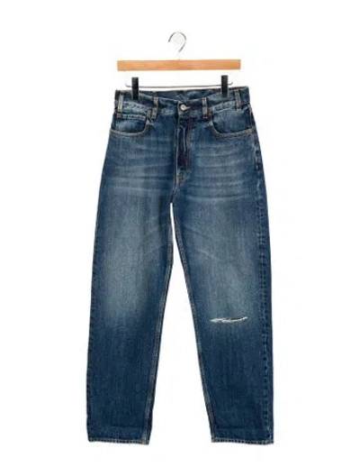 Pre-owned Fortela High-rise Straight Leg Jeans In Blue