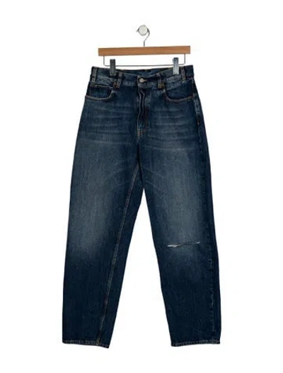 Pre-owned Fortela High-rise Straight Leg Jeans In Blue