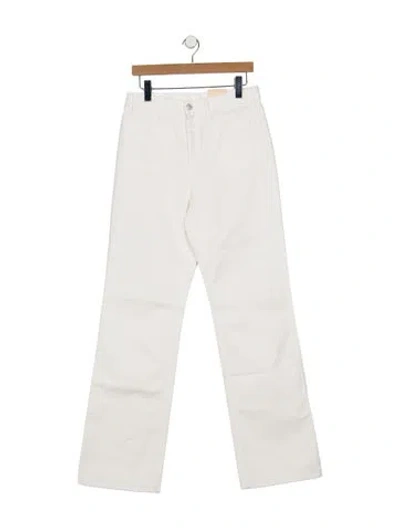 Pre-owned Fortela High-rise Straight Leg Jeans W/ Tags In White