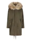 Fortela Hooded Parka In Green