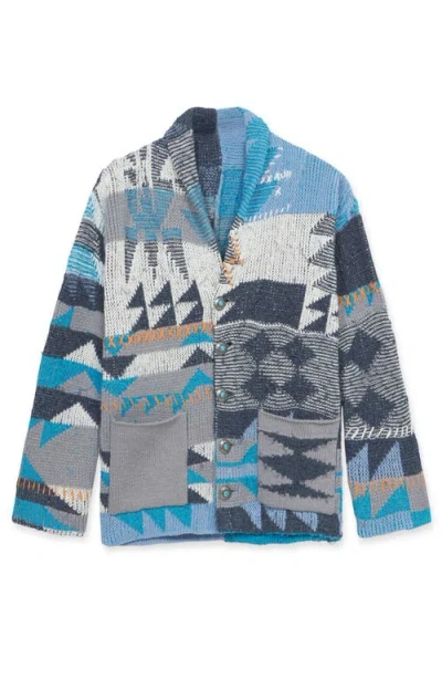 Fortela Hoppy Crochet Fringed Cardigan In Multi