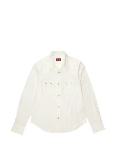 Fortela Hudson Texas Japan Oxford Shirt In White