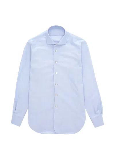 Fortela Jack Button-down Cotton Shirt In Blue