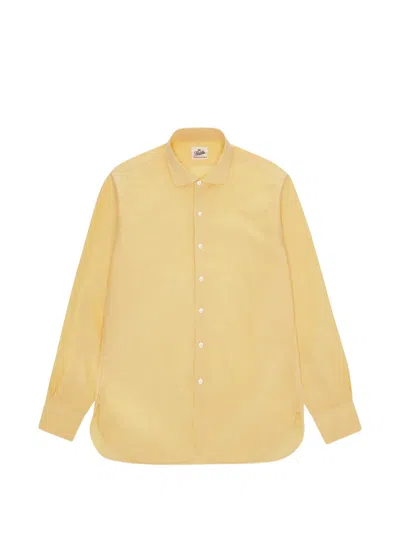 Fortela Jack Point-collar Shirt In Yellow