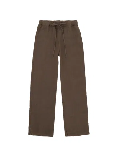 Fortela Jaleh Drawstring Trousers In Brown