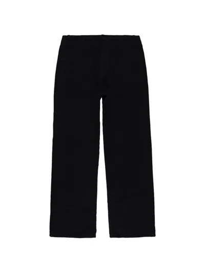 Fortela Jamie Button-detail Trousers In Black