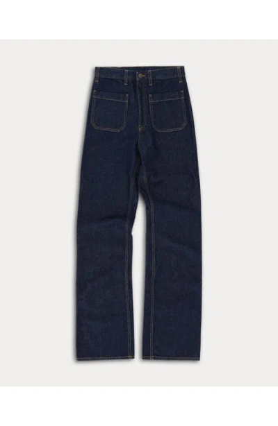 Fortela Jane Bootcut Denim Trousers In Purple