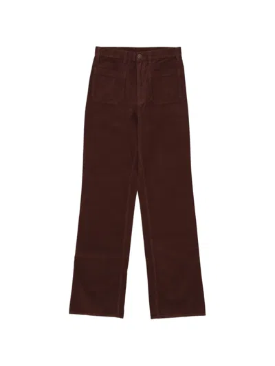 Fortela Jane Corduroy Bootcut Trousers In Red