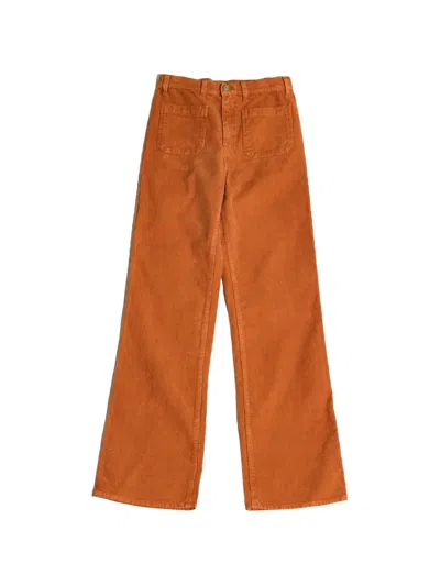 Fortela Janet Corduroy Trousers In Orange