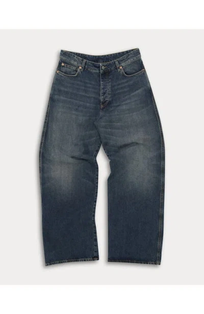 Fortela Jaron Denim Low Wide Leg Pants In Multi