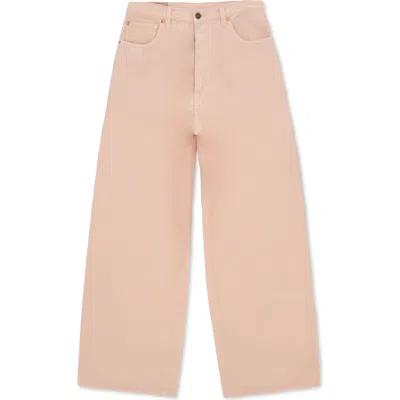 Fortela Jaron Wide Leg Wool Trousers In Pink