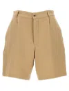 Fortela Beige Jillian Bermuda Shorts In Brown