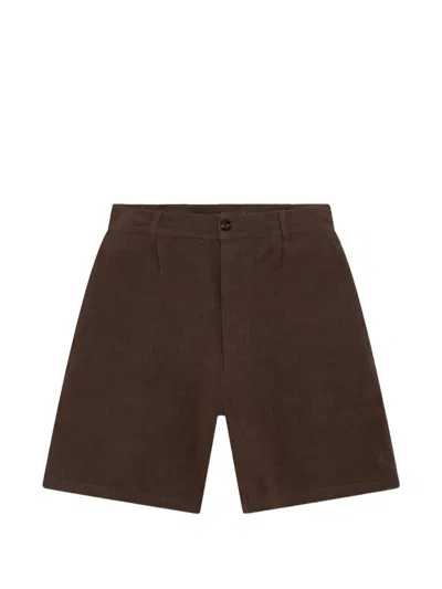 Fortela Jillian Flap Shorts In Brown