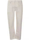 Fortela Five Pockets Denim Pants In White