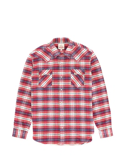 Fortela Josh Checkered Shirt In Red