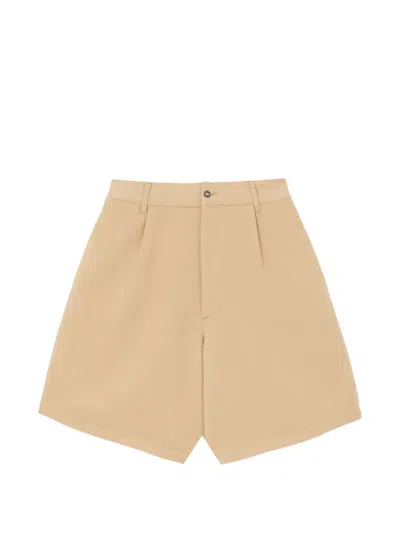 Fortela Julian Buttoned Back-pocket Bermuda Shorts In Neutral