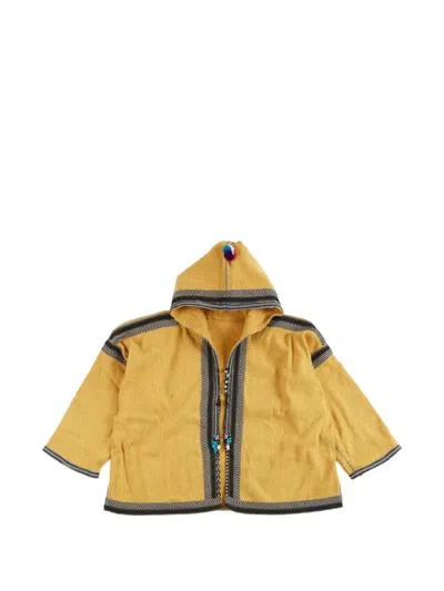 Fortela Karen Hooded Oversized Jacket In Yellow