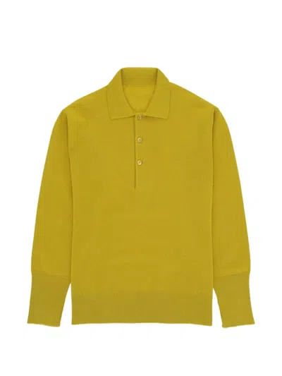 Fortela Kenneth Cashmere Polo In Yellow