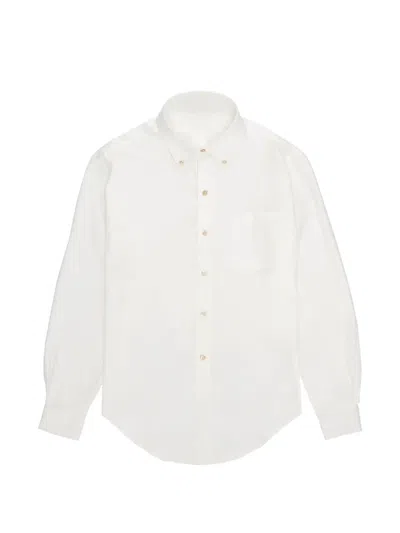 Fortela King Patch-pocket Oxford Shirt In White